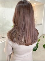 ジーナ 名駅(XENA.) 《xena》haru☆ミルクベージュ×11トーン×セミロング