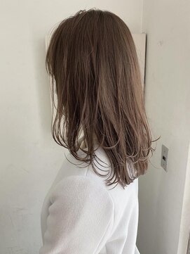 キャンバス バイ ネオリーブ 横浜西口(Canvas by neo.) 忍ばせセミロングレイヤー クリームベージュ◎sk