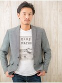 ≪mod's men≫大人ブルーグレージュ☆アップバングショートK