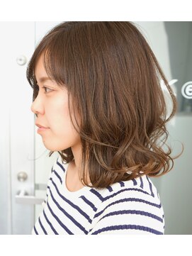 トランクヘアデザイン(TRUNK Hair Design) 【TRUNK Hair Design 西本】波巻きミディアム