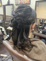 ディー エメ(D-aimer-)&nbsp;ロープ編みハーフアップ　【ヘアセット】