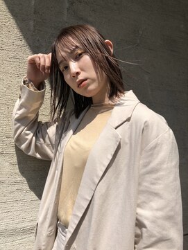 アンバースデー(UNBIRTHDAY) ストレートボブブリーチなしダブルカラー●20代30代