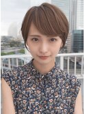大人美人ショートボブ/ひし形ショート/20代/30代/前下がり