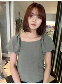 大人のピンクブラウンカラー/透明感カラー 担当 中野絢斗
