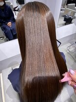 美髪矯正　艶々ストレートパーマ　縮毛矯正