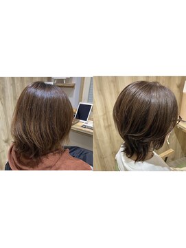 カミケンネクスト(kamiken.next) 美髪ウルフ透明感ベージュ潤いツヤ軽やか【カミケンネクスト】