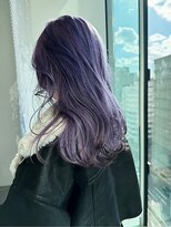 ギグスダブル 栄久屋大通店(gigs double)&nbsp;レイヤーカット/バイオレットカラー