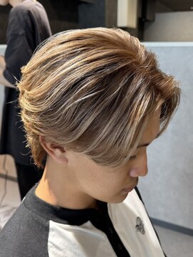 エデアンルクラ 下通(EDEAN Leclat) 熊本メンズカラー ハイトーン バレイヤージュ MEN'S HAIR