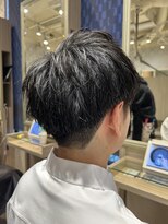 ビス リアン 川口店(Vis lien)&nbsp;爽やかマットショート☆ビジネス刈り上げツーブロックブラック