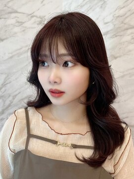 ロンド フィーユ(Lond fille) 韓国ヘア×に合わせ顔周りカット/銀座