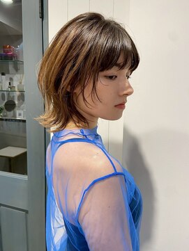 ソト 銀座(soto.) ハイライトカラー/くびれヘア/レイヤーパーマ/ミニボブ[銀座]