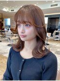 ミディアムウルフひし形シルエットひし形ボブヨシンモリ