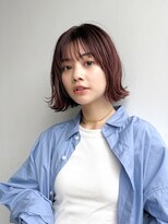 トルネード(TORNADO) 大人ミニボブ前髪あり切りっぱなしボブ外ハネ丸顔面長K20250616