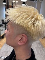 フラッパー(FLAPPER)&nbsp;メンズ/抜きっぱなしカラー/短髪ハイトーン