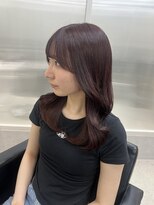 トッカ ヘアアンドトリートメント バイ リウム(tocca hair&treatment by Rium)&nbsp;《韓国ヘア》ピンクパープルカラー×くびれ巻き