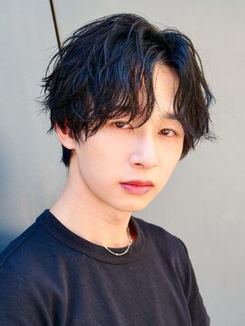 エルマーク 豊中(L-MARK) センターパート/波巻きパーマ/スパイラルパーマ/men's