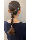 ヘアアレンジ タイトローポニー