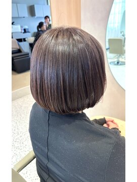 オン キャナルシティ博多前店(on) 【吉井】髪質改善ボブ／白髪ぼかしピンクブラウン／30代40代