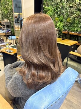 インデペンデンス(independence) ブリーチなしダブルカラー×マロンベージュ