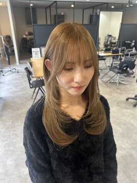 ナンバー(number+) 韓国トレンドヘアザクザクレイヤー