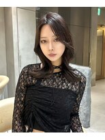 レーヴバイロンド 仙台(Reve by Lond) 仙台レイヤーカットミディアムレイヤ韓国くびれ巻き前髪韓国巻き