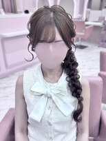 ヘアセット アリエス 池袋駅東口店(Aries)&nbsp;サイド編みおろし