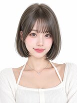 キャロル(CAROL) 韓国風タンバルボブ×オリーブグレージュ