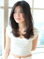 アフロート ディル(AFLOAT D'L)&nbsp;AFLOAT D'L 表参道】前髪長めロングレイヤー大人スタイル