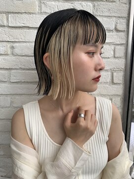 ロンド 表参道店(Lond) 【Lond表参道倉崎涼】ミニボブに相性抜群インナーカラー