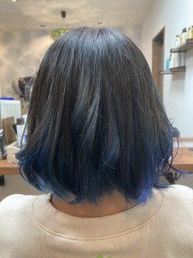 サロンパルヨン ヘアーアンドネイル(SALON paljon Hair&Nail) フレンチブルーカラー