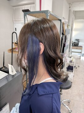 アジールヘア 所沢プロペ通り店(agir hair) インナーブルー