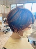抜け感ショートボブ