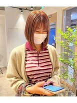 リミットバイアフィナー 大宮店(limit by Afinar)&nbsp;ぱつっとボブ×orange brown