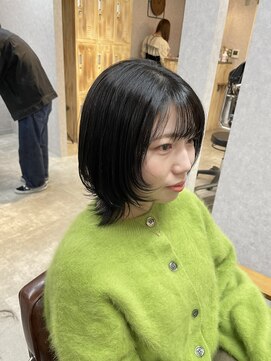 ナチュラル グロー 仙台駅前店(Natural grow) ウルフカットとシアーブラック