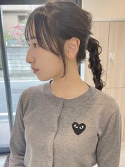 【三村】ポニーアレンジ　ヘアセット　草加