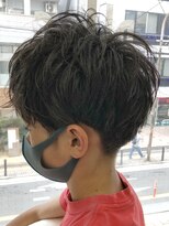 ヘッズ 本八幡店(HEADS)&nbsp;MEN'S HAIR  センターパート　ツイストスパイラル　コンマヘア
