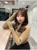 大人可愛い20代30代40代レイヤー切りっぱなしボブミディアム