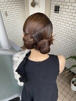 参列ヘア　二次会ヘア　カチモリ　イベントヘア