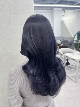 グーフィートーキョー 銀座(Goofy Tokyo) 韓国式レイヤーカット/ダークラベンダー/シークレットハイライト