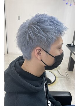 スライバイリアオオサカ(Sly By Ria OSAKA) ブルーカラー/スパイキーショート/【梅田】【大阪】