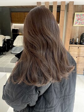 オルチェット(Olu'chette HAIR LIFE) 深澤/ブリーチ無しカラー/メルティカラー/ラベンダーベージュ