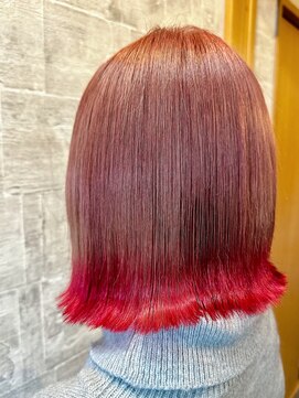 ダブ(DAB) 【エンドカラー】ピンク  ブリーチ 栃木 宇都宮 鹿沼 日光 小山