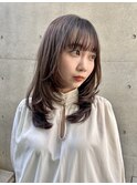 ミディアムレイヤー　ナチュラルこっくりチョコレートブラウン