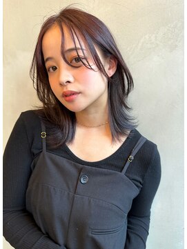 ロゼ 甲子園口(Rose) 【ROSE】レイヤーカット＿小顔バング＿ラベンダーカラー