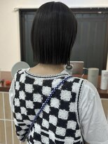 スケール(SCALE)&nbsp;オリーブカラー/切りっぱなしボブ/ぷつっとボブ