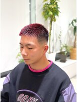 アレーズバイベニボンズ(Alaise by Beni,Bond's)&nbsp;赤カラー×ボウズフェード