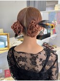☆結婚式ヘア、カチモリ、ツインアレンジ、ヘアセット☆