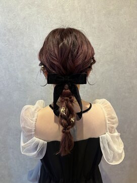 リッチオ(Riccio) hair set/あみおろし/結婚式お呼ばれ