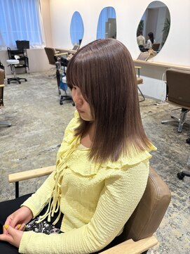 ユッカ 梅田(YUCCA) 【YUCCA】大人可愛い/ミディアム/milk tea beige