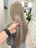 サンクプロジェクト(cinq PROJECT) ブリーチダブルカラーラベンダーミルクティーグレージュレイヤー